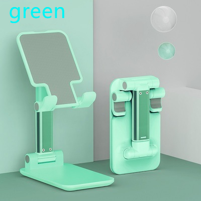 Metal Mobile Phone Holder Tablet Support Foldable Universal Desktop Stand For Xiaomi iPhone iPad Huawei Lazy Adjustable Bracket: green