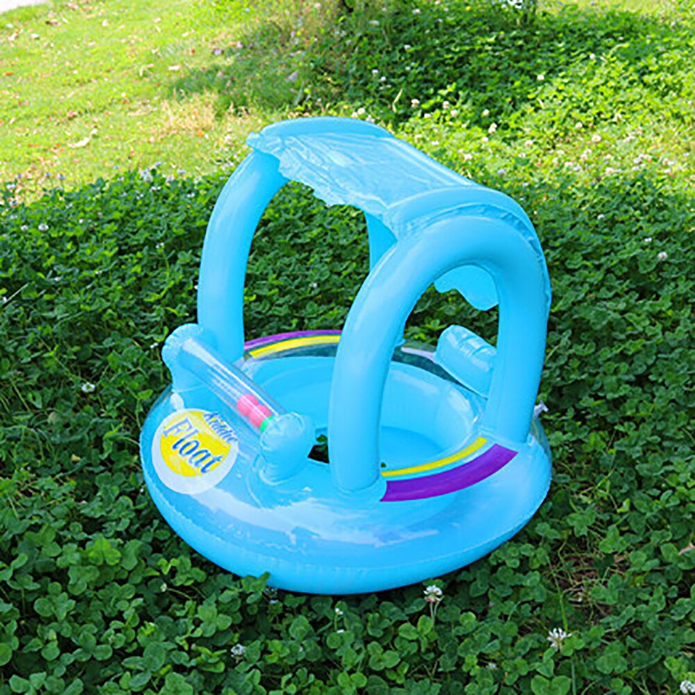 Opblaasbare Zonnescherm Baby Kids Water Drijvende Seat Boot Zwemmen Ring Zwembad Speelgoed Water Sport