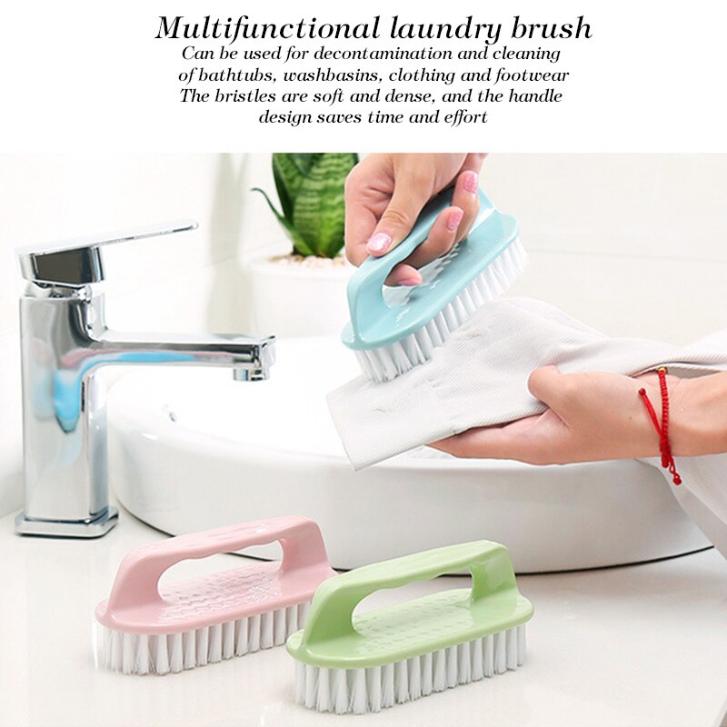 Cepillo de plástico para limpieza del hogar, cepillos para lavar ropa, zapatos, alfombras, colcha, tela, herramientas limpiadoras portátiles