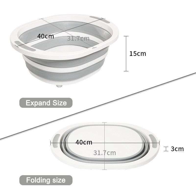 Multifunctional Foldable Chopping Board Plastic Anti-slip Mildewproof Cutting Board Fregadero de la tabla de cortar HTQ99: Default Title