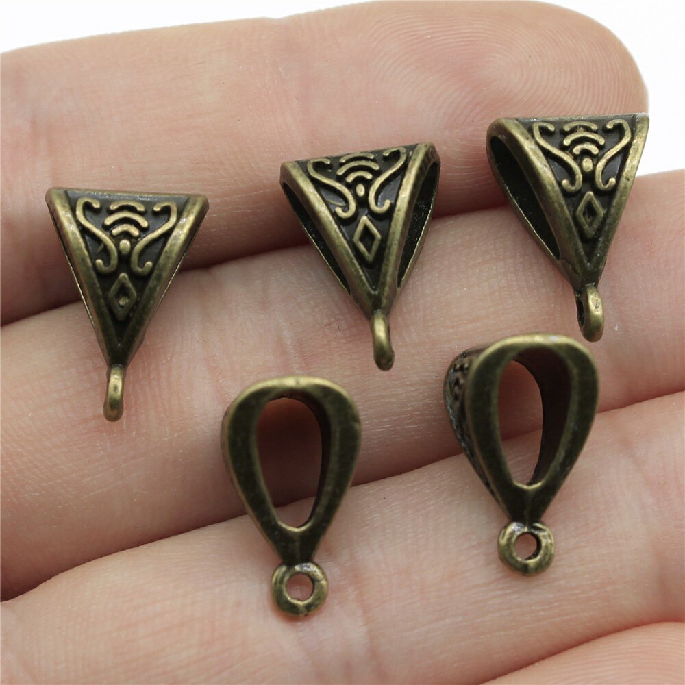20 stücke Anschluss Bail Perlen Charme Antike Bronze Farbe Bail Perlen Charms Anhänger Stecker Bail Perlen Bezaubert Machen Schmuck: A12816-16x11x9mm