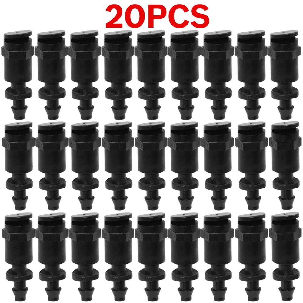 20 stuks 180 graden vernevelingsbrekingssproeikop voor tuinbewatering en irrigatie met weerhaakdraad voor pe-slang, kassproeier, gazon: Ksl 01- kit 099-20 stuks