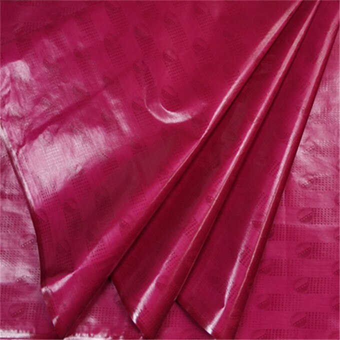 Tissu africain et nigérian pour homme | Tissu riche et de , en coton et en brocade africain, bassin bazin, lot de 5 mètres: rose red