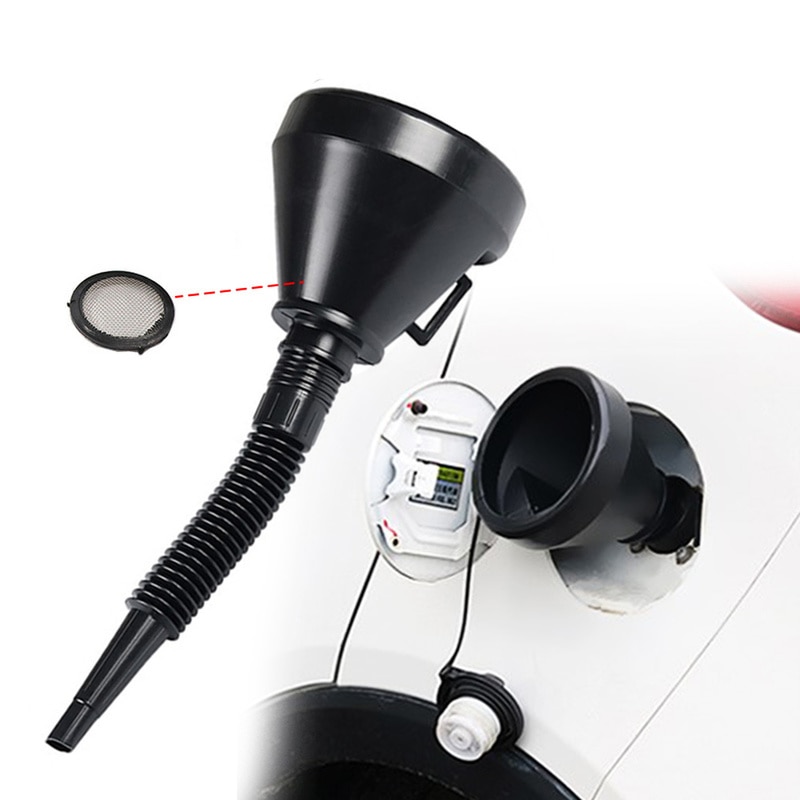 2 in 1 Plastic Funnel Can Spout For Oil Water Fuel Petrol Diesel Gasoline Car Funnel for Fuel Car Accessories