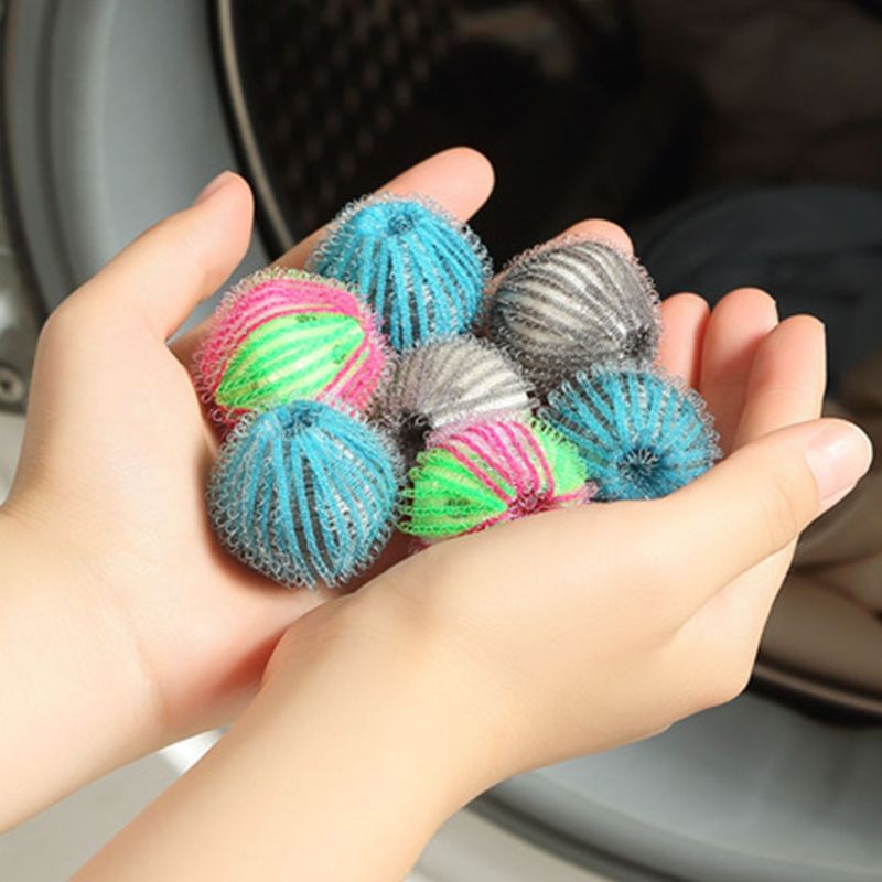 Bola Mágica para Eliminar Pelo de Mascotas, 10 Unidades, Recogedor de Pelusa, Limpiador de Lavado, Protección Reutilizable y Portátil, Pegajoso