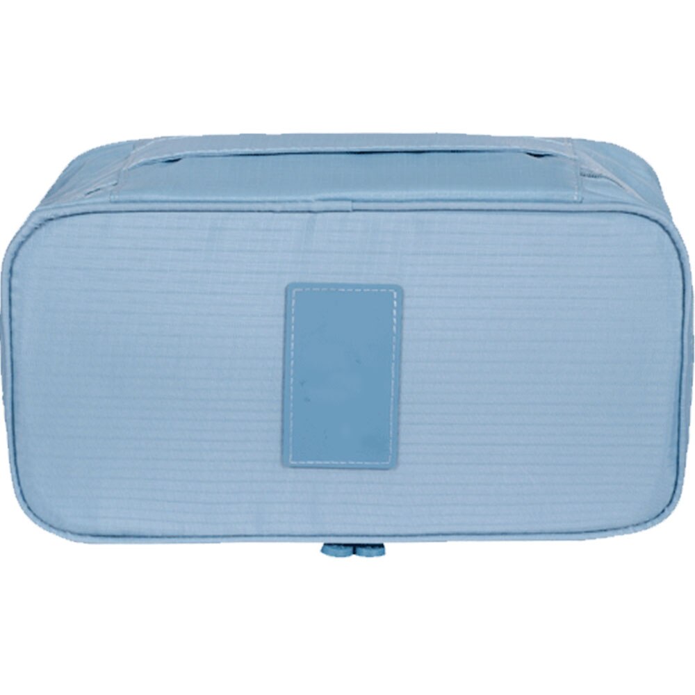 1 x kleding ondergoed opbergtas reis draagbare sokken inpakkubus opbergtas reisbagage make-up tas: Blauw