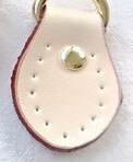 Petite taille 4.5*2.5cm cuir sac boucles avec D anneau bricolage sac à la main bagages accessoires 10 pièces/lot: Beige / bronze Dring