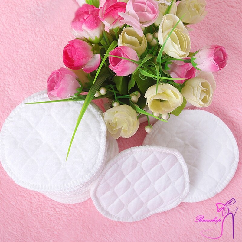 12 Pcs Reusable Breast Feeding Nursing Breast Pads Washable Soft Absorbent Baby Supplies YJS