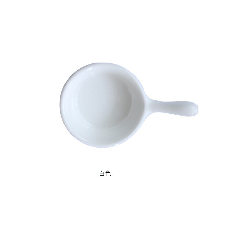 Japanese Style Handle Mini Small Porcelain Dish Seasoning Sauce Vinegar Sauce Dish Dipping Ceramic Seasoning Dish Solid Color: Green