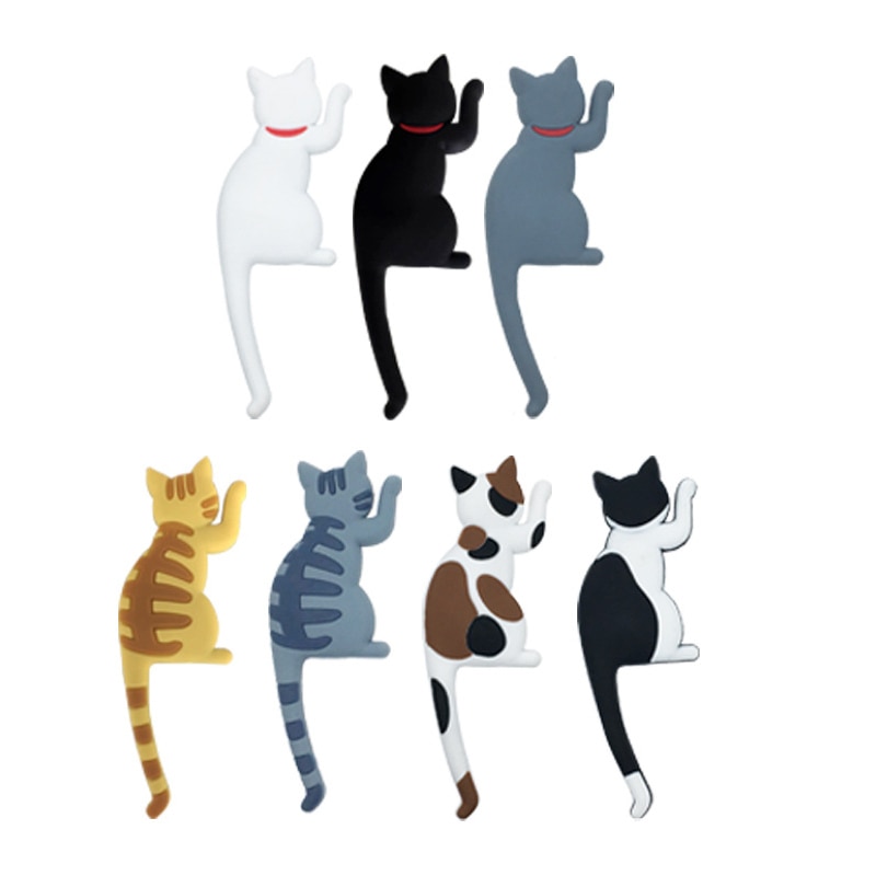 Leuke Cartoon Kat Naadloze Haak Up Materiaal Koelkast Magneten Whiteboard Sticker Magneten Kids Woondecoratie