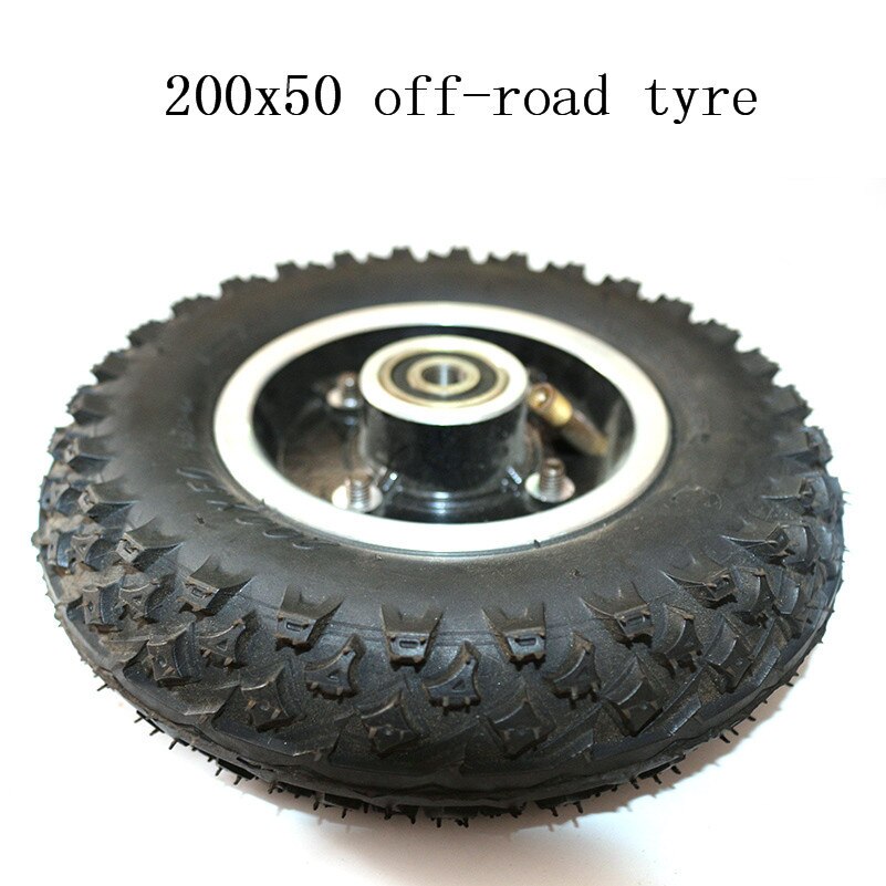 good 200x50 Tire Wheel off-road Tyre with hub 200x50 (8"x2") for Razor Electric Scooter: Off Road Wheel