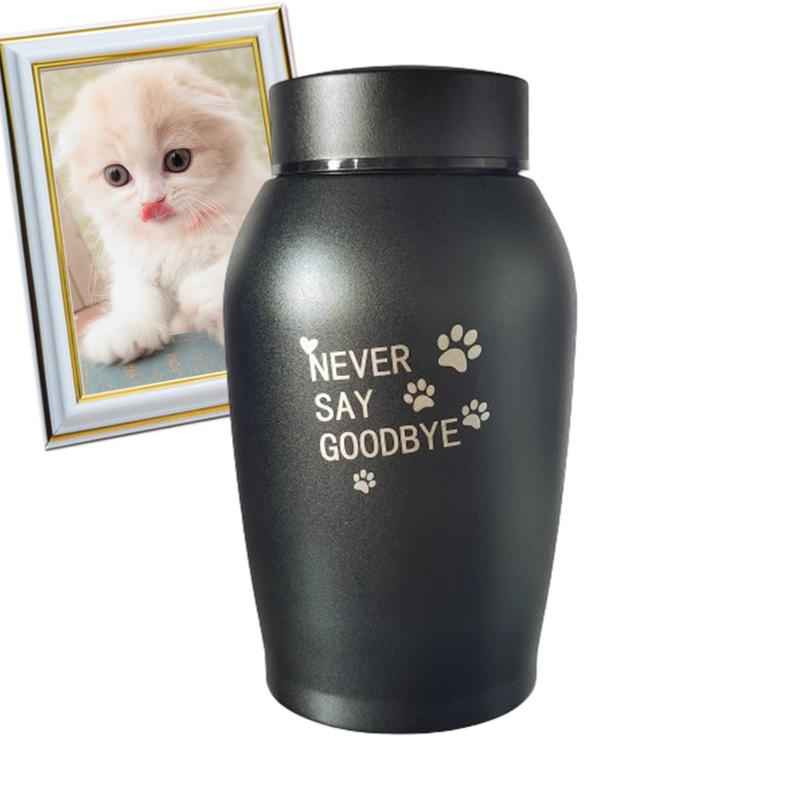 Roestvrijstalen huisdieren Urnen Kat Hond Vogel klein dier Crematie As Urn Verzegelde Begrafenis met Poten Gegraveerde Souvenir Pot Voor Huisdier