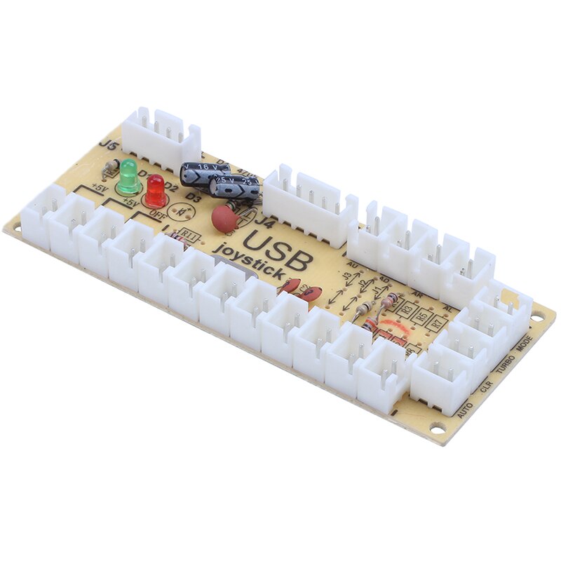 2X Zero Delay Arcade USB ENCODER PC TO JOYSTICK FOR 2PIN JOYSTICK & 4.8MM BUTTON