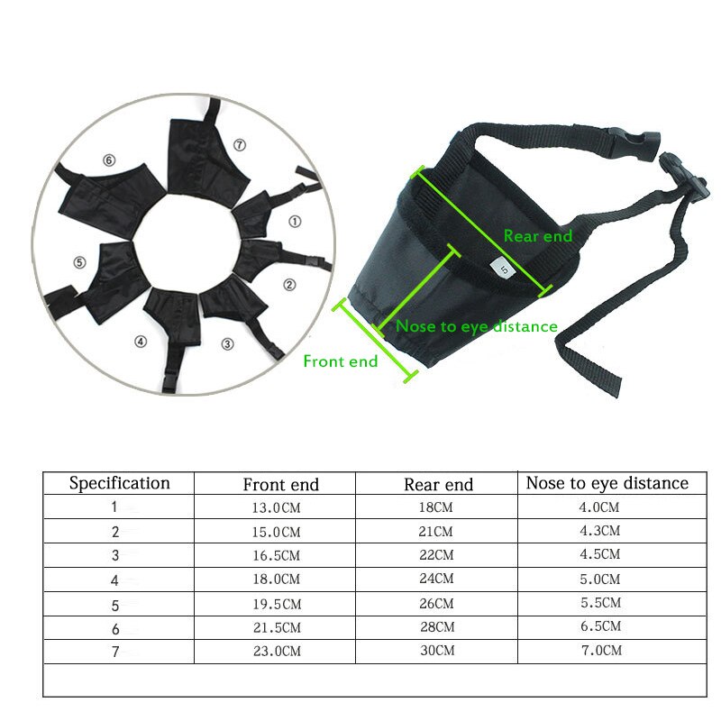 Bozal antiladridos para perros pequeños y grandes, bozales ajustables para mascotas, correas de nailon, accesorios para perros
