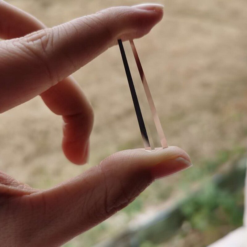 Optical prism glass spectroscope 36.5x3x5mm isosceles triangular prism for