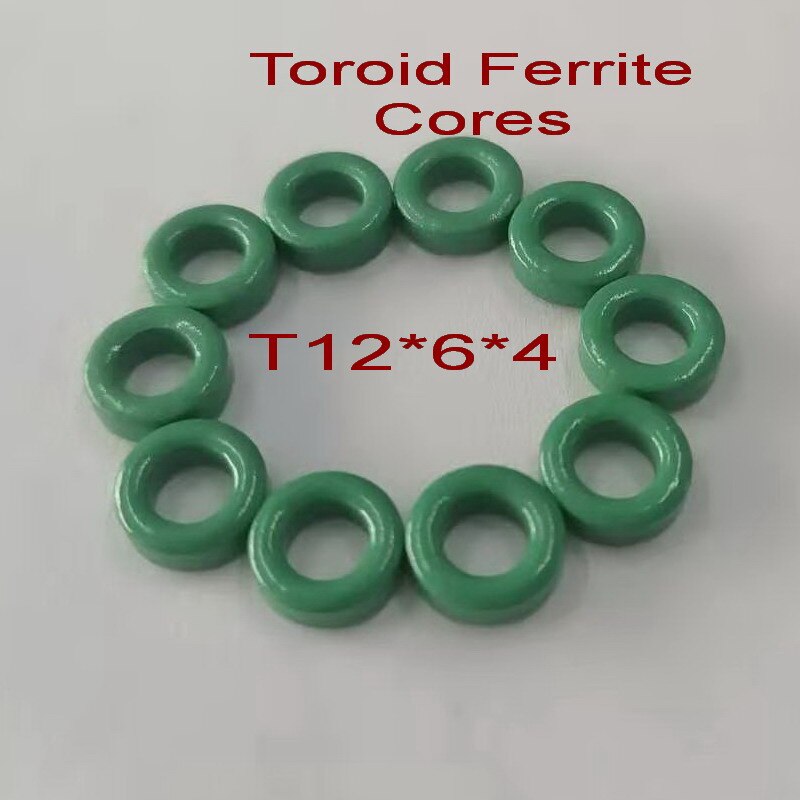 Green Toroidal Cores 12*6*4mm Anti-interference MnZn Core For Toroidal Transformer Ferrite Magnetic Rings for Inductor Chokes