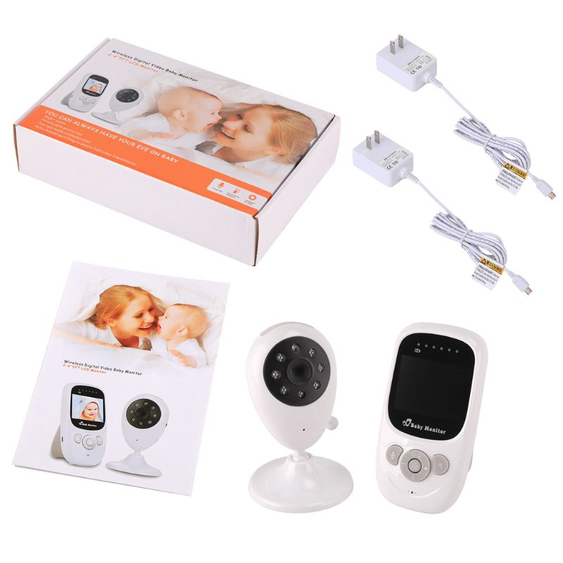 2.4 tommer trådløs video farve baby monitor høj opløsning baby sikkerhed kamera