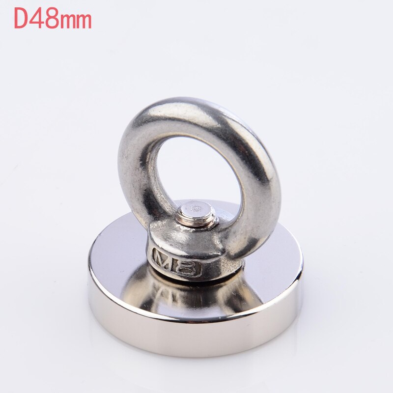 Sterk neodym magnet fiskekrok søkemagneter 0-80kg for vannmåler magnetisk utstyr holder