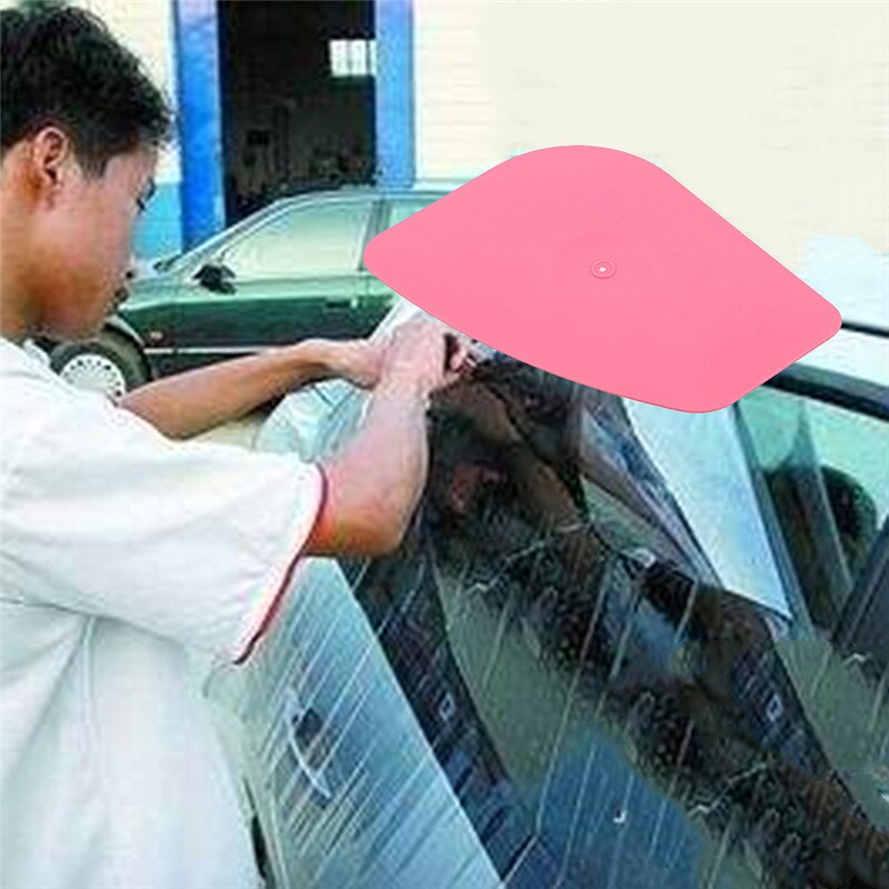 Kulfiberfilm bilindpakningsværktøj vinduesfarveredskaber vand dobbeltsidet firkantet limfjerner skraber tilbehør til bilvask