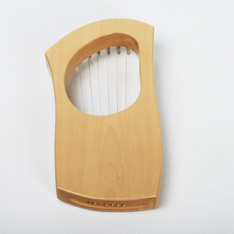 7 String Wood Lyre Harp Metal Solid Wood Stringed Instrument Orchestral Musical Instrument Harp