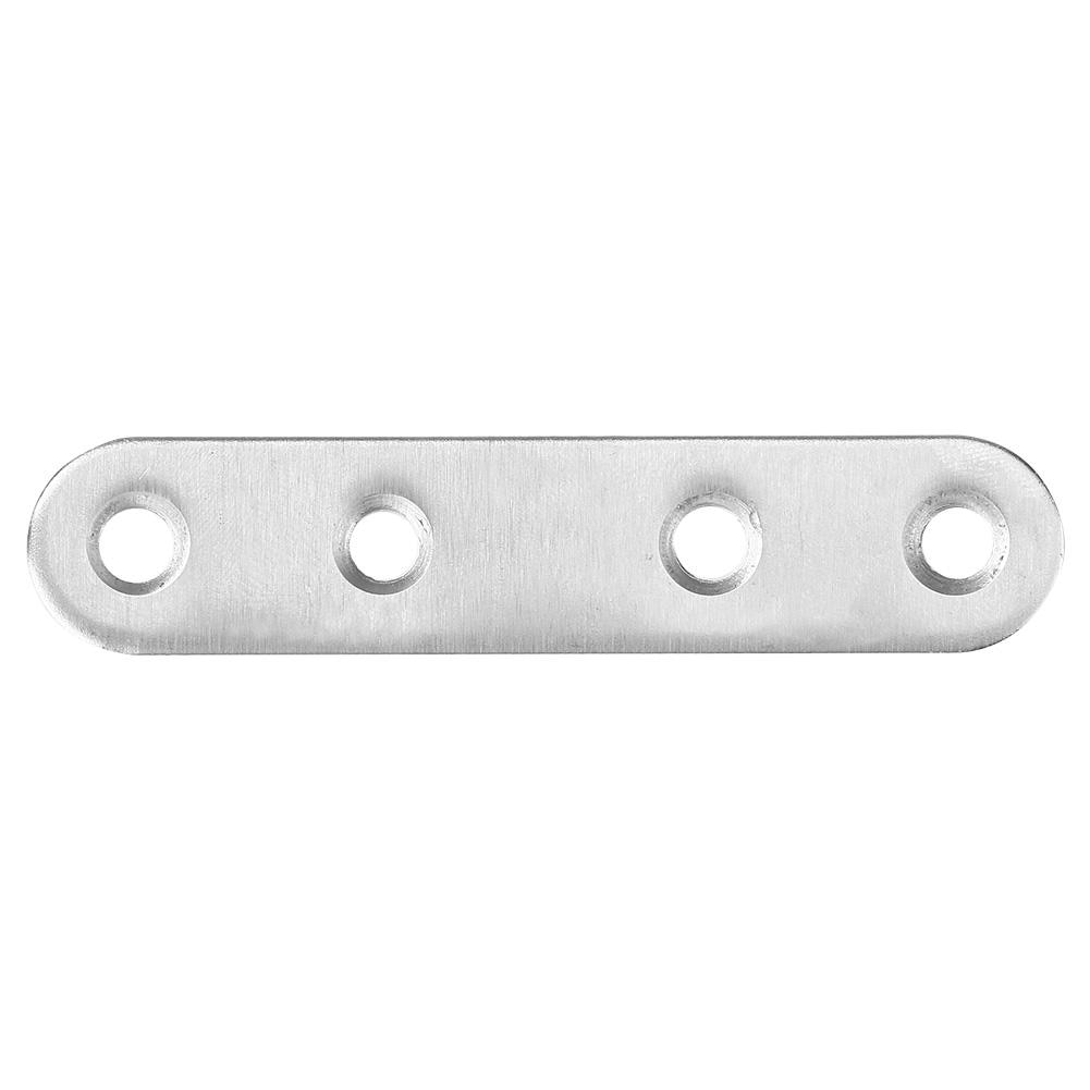 4pcs Stainless Steel Corner Brackets Straight Angle Codes Furniture Metal Fittings Angle Fastener Connecting Piece Hardware