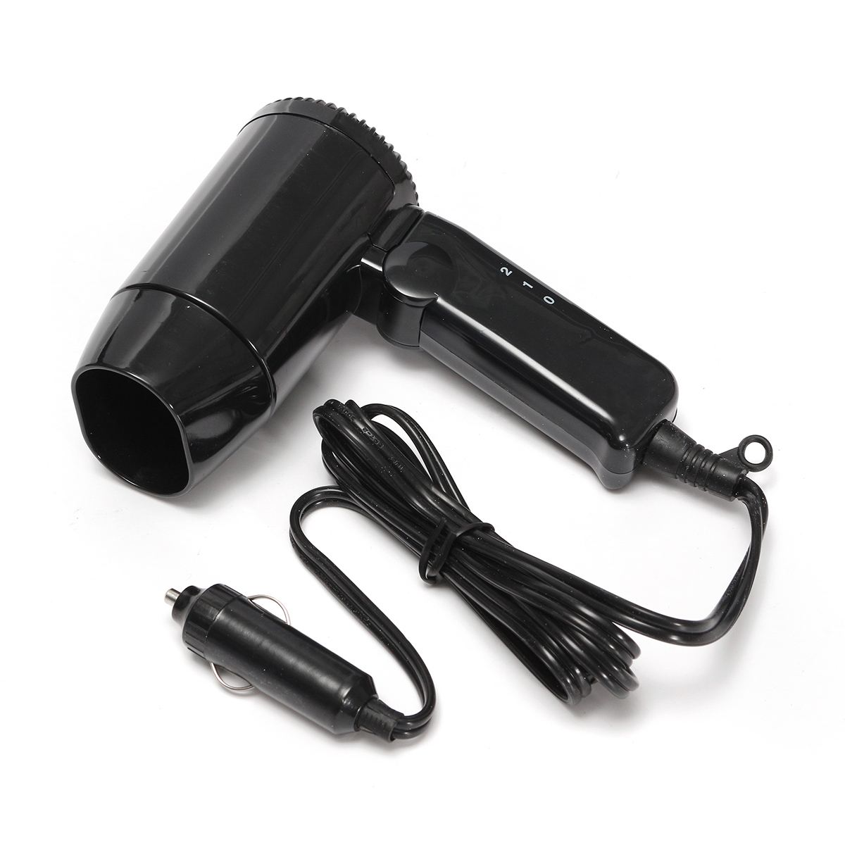 Draagbare Opvouwbare 12V Auto Föhn Auto-Styling Hair Blow Drye Warmte Blower Wind Voor Reizen