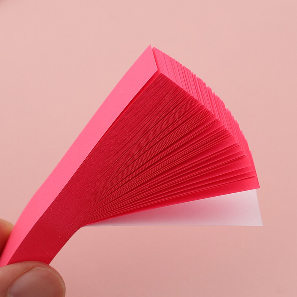 Neon Sticky Flags 100 sheets Florescent Memo Pad Self-Adhesive Post-it Writting Pad Memo Paper Block Stick Note Label Bookmark