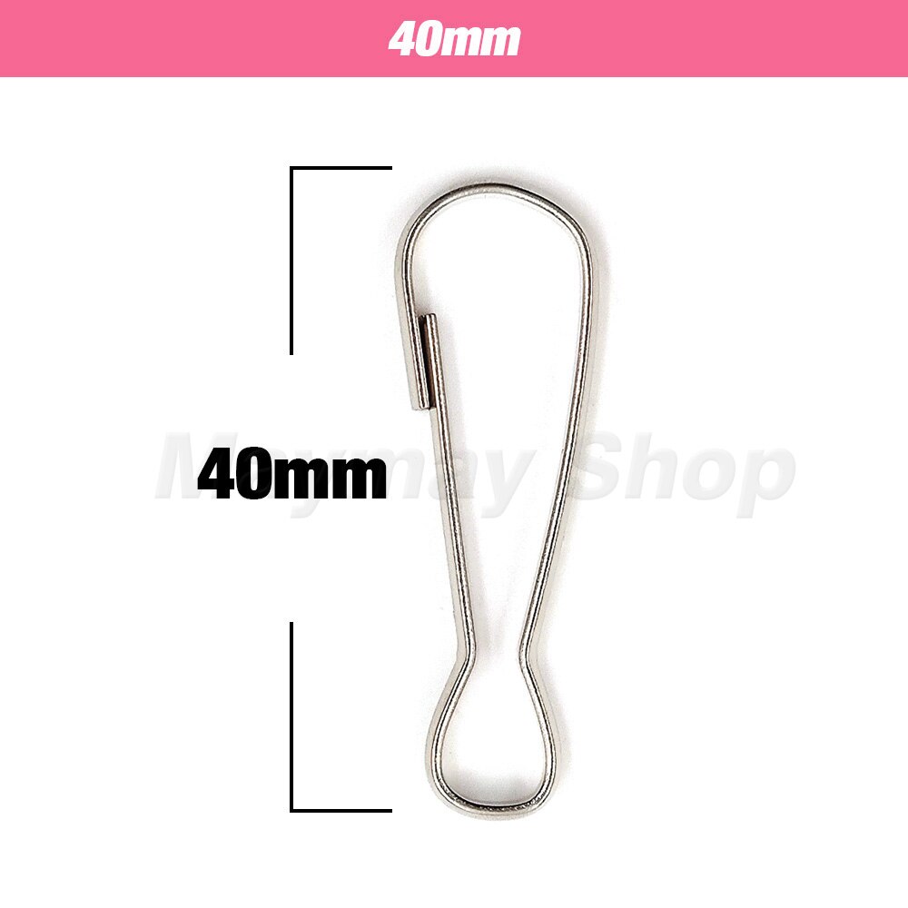 100Pcs Spring Clip Hooks Snap Buckle Metal For Purse Zipper Pull Lanyards Paracord Badge Keyring Keychain Accessory: Copper