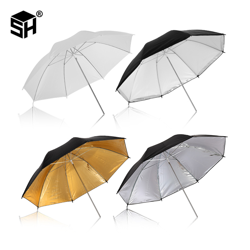 4 Pack 33 "/84Cm Witte Doorschijnende Zachte Paraplu Voor Foto En Video Studio Schieten