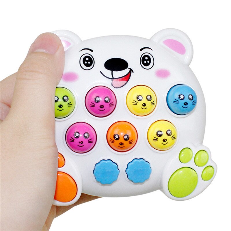 Sparkling Musical Electronic Toys Play Knock Hit Hamster Insect Game Infant Baby Educational Instrumentos Toys