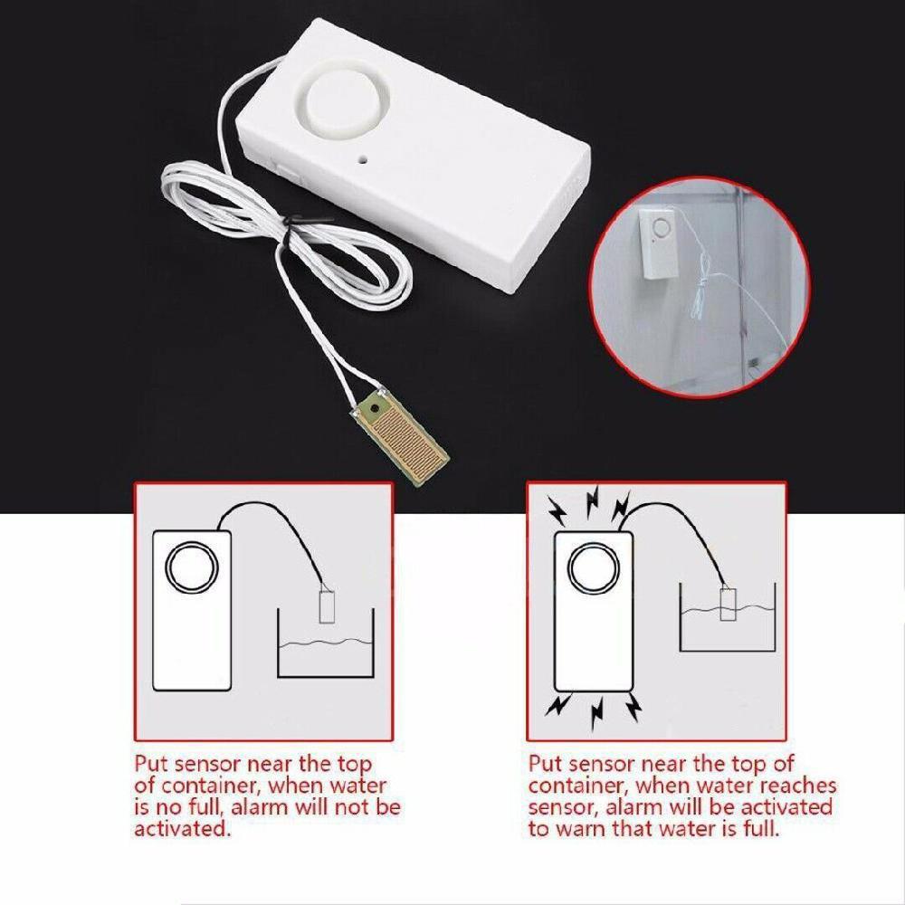 Home Alarm Water Leakage Alarm Detector 110dB Independent Water Sensor Detection Flood Alert Overflow Security Alarm System