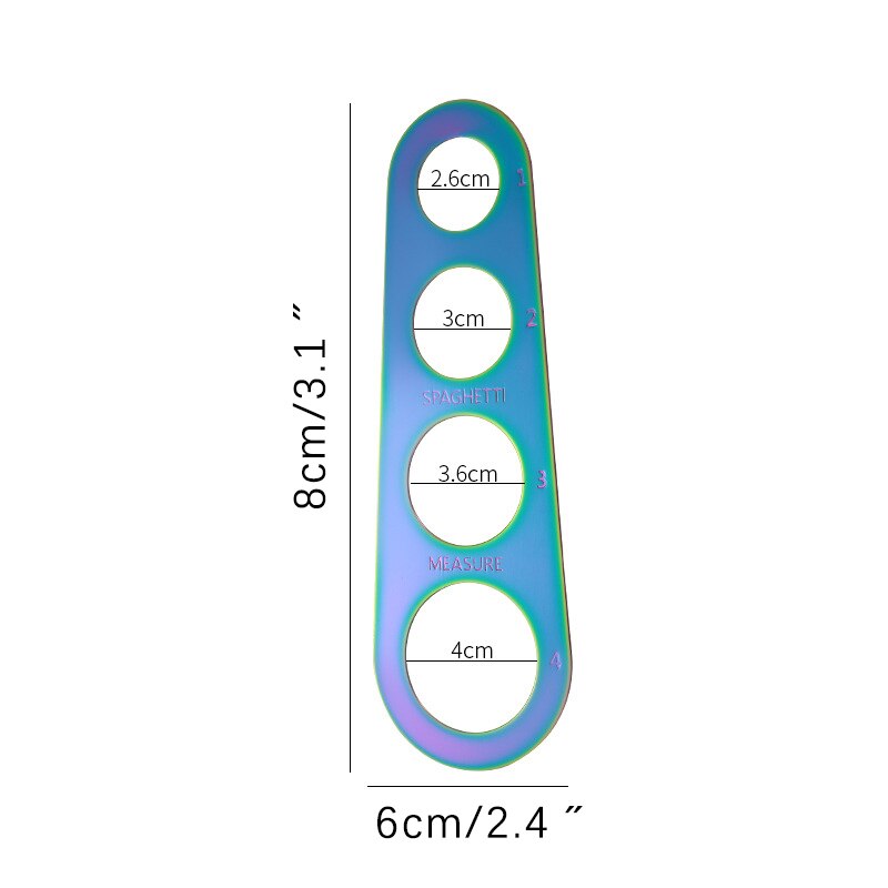 Spaghetti Pasta Noodle Measure Tools Spaghetti Measurer Kitchen Utensils Spaghetti Ruler 1 To 4 Portions Kitchen Accessories: colorful
