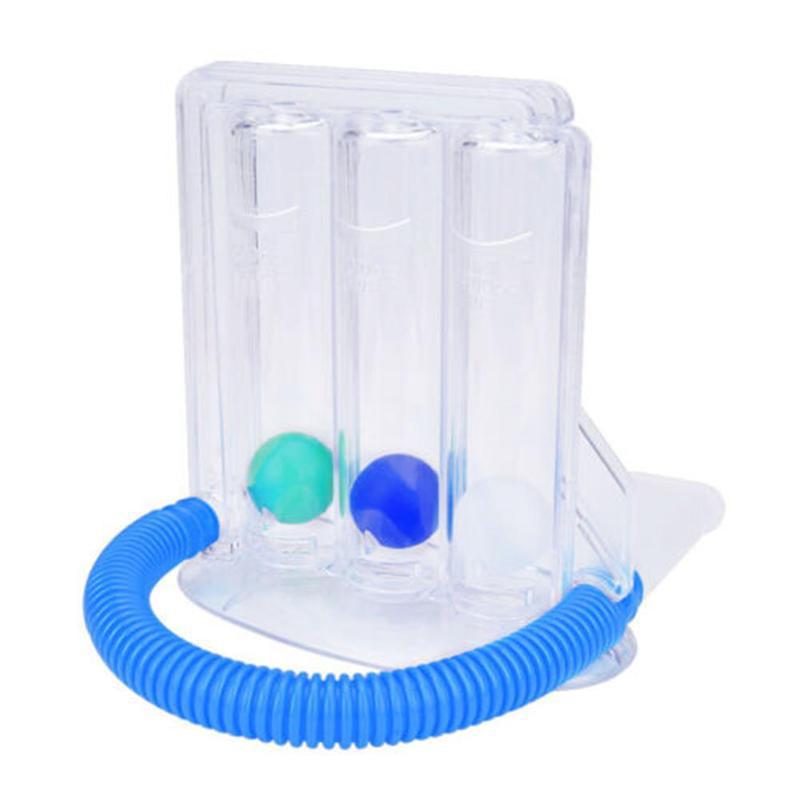 1 Pcs Ademen Trainer Drie-Bal Meter Spirometrie Trainer Longfunctie Exerciser: Default Title