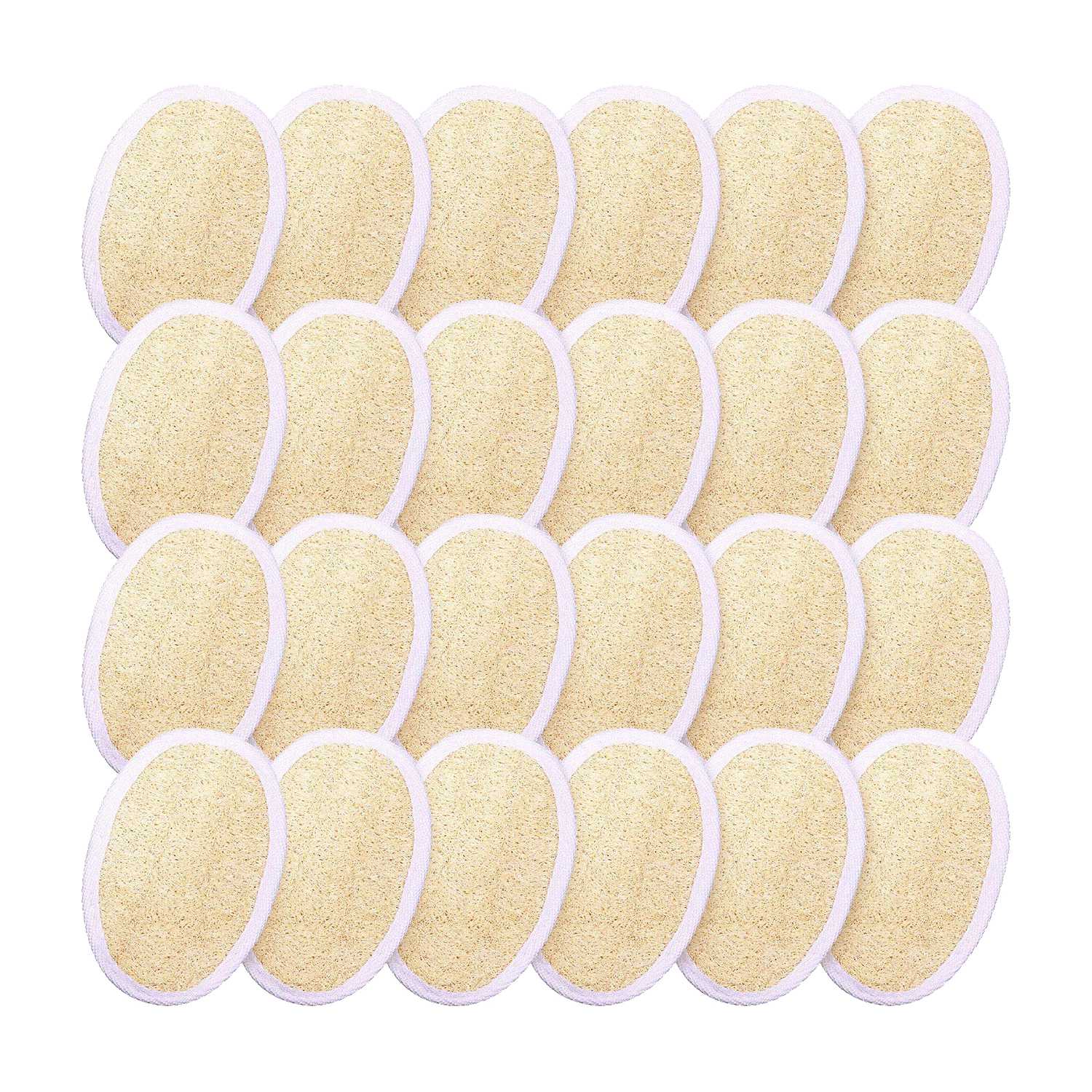 24 Pcs Exfoliating Loofah Pad Body Scrubber Bath Shower Loofah Sponge Pad Exfoliating Scrubber Brush Clean To Skin