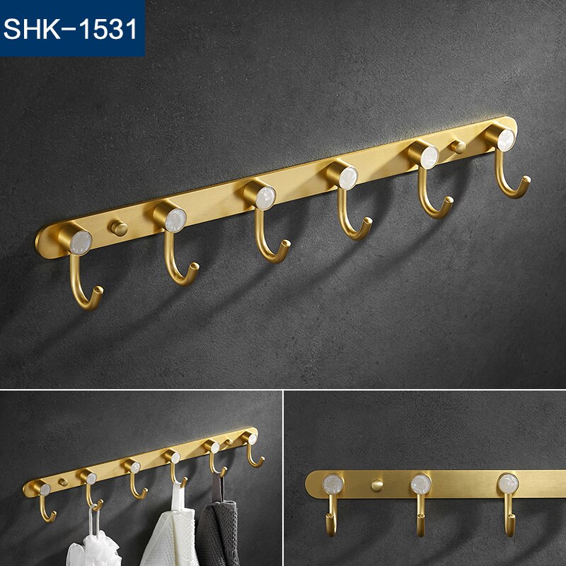 Metal Kitchen hook wall hanging bathroom hanger wall clothes row hook multiple colour: SHK-1531