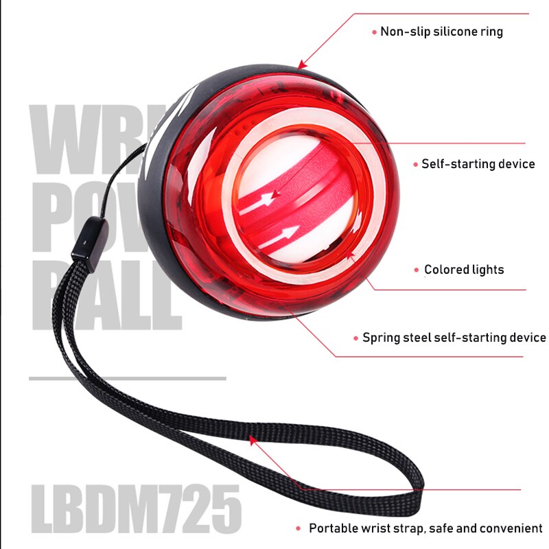 Li Ning wrist ball male forearm trainer grip Super Gyro powerball exercise wrist arm strength wrist trainer Fitness