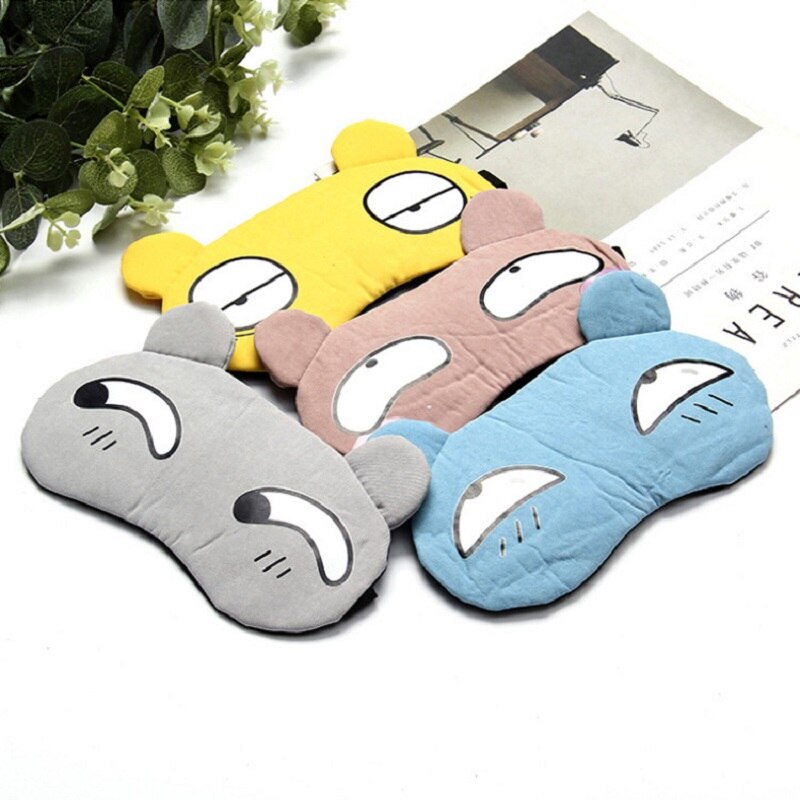 Cute Cotton Sleeping Mask Eyepatch Eye Cover For Eye Travel Relax Sleeping Aid Eye Patch Shading Eye Mask With Ice bag