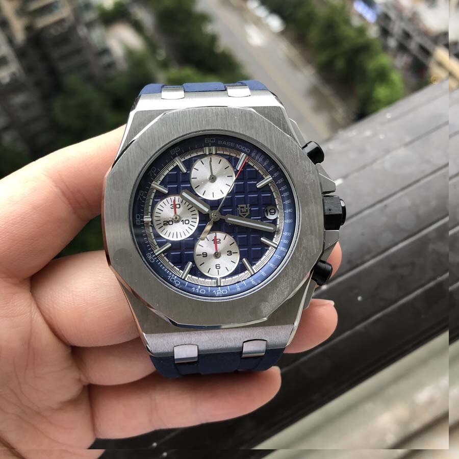 Didun Horloges Mannen Luxe Horloges Heren Staal Quartz Horloges Mannen Dress Bedrijvengids Horloge Lichtgevende Horloge 30M Waterbestendig: VDSBL