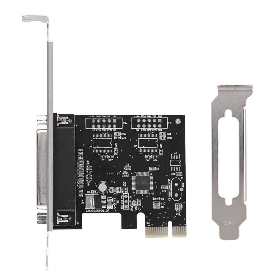 Pcie Naar Parallelle Poort Kaart Print Poort Lpt Pci-E Lpt Printer Card Adapter DB25