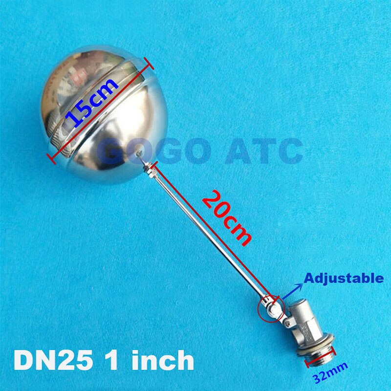 Hoge temperatuur Water level controller DN25 DN32 Koud en Warm Water Tank Float Valve 1 inch rvs SS304 wc valve
