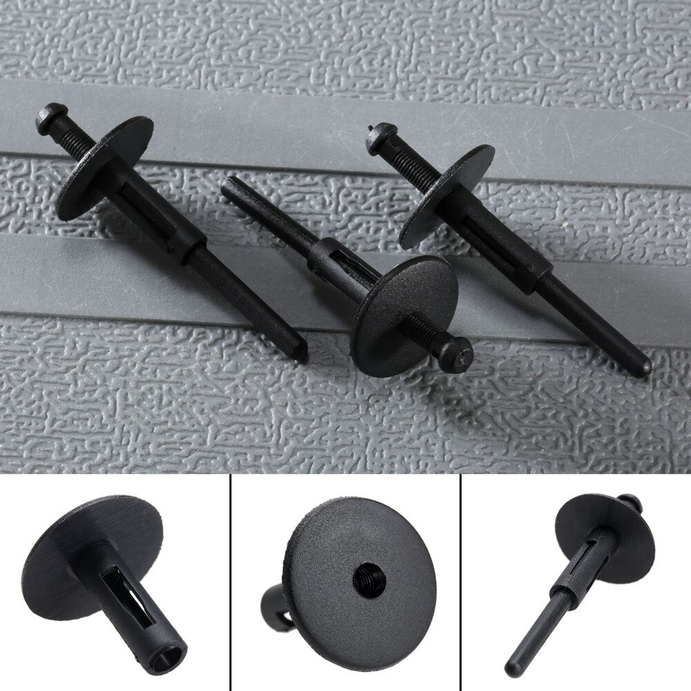 50Pcs 6mm Hole Car Bumper Fender Black Plastic Riv... – Vicedeal