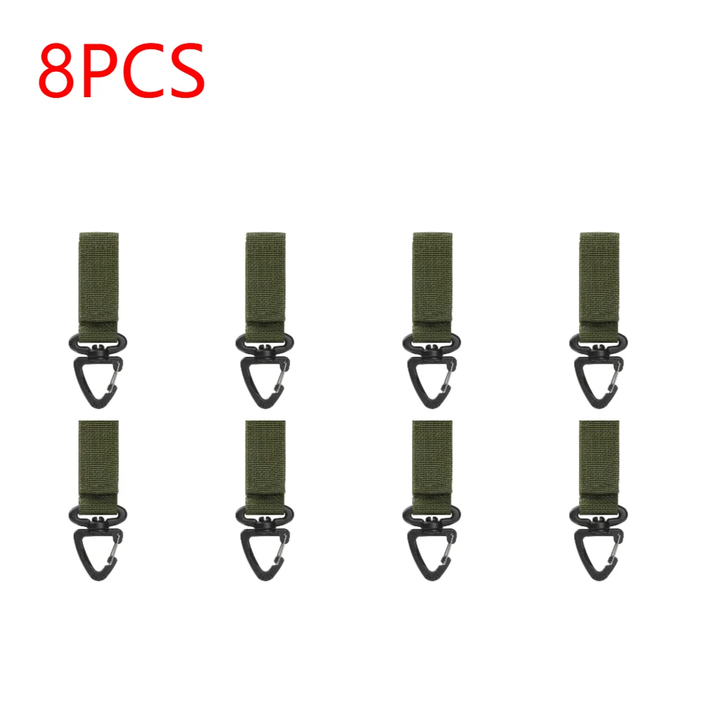 Mosquetones militares de nailon para colgar, hebilla táctica para cinturón, llavero, ganchos colgantes para acampar, herramienta para acampar, 1-10 piezas