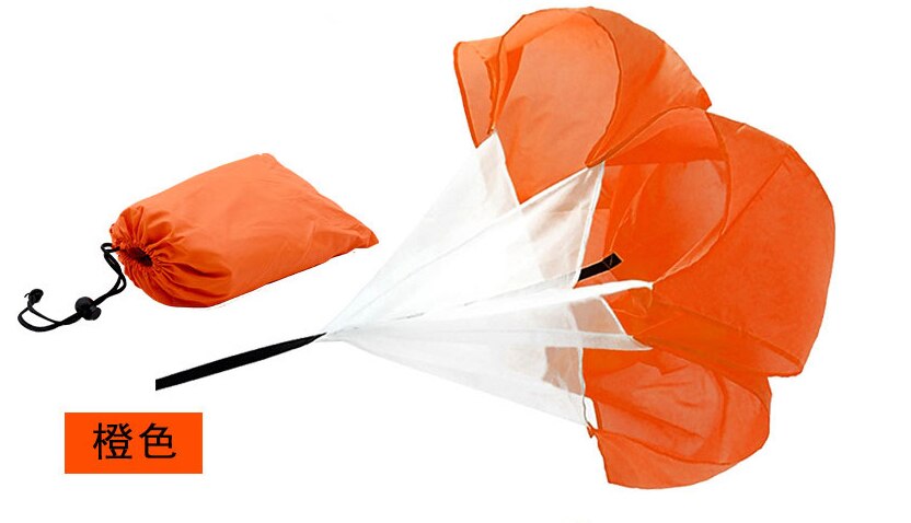 Running parachute Speed Training Parachute Running Resistance Exercise Chute Soccer Power Training Aids run Resistance Umbrella: Orange