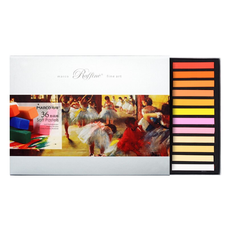 Marco de rafia de 12/24/36 colores, pasteles suaves artísticos, tiza para dibujar y pintar, juego de pintura de arte, pincel de cera seca