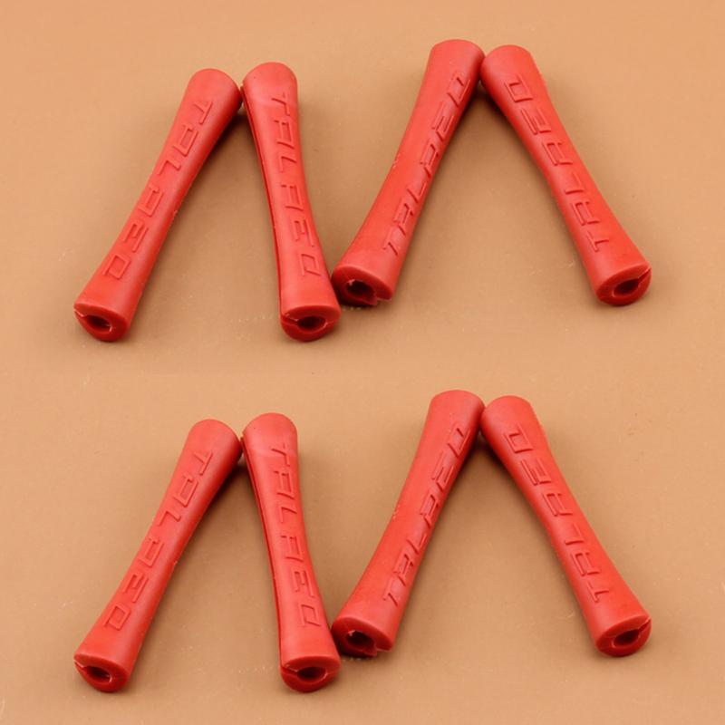 4 Stks/partij Bike Brake Draad Beschermhoes Rubber Pijp Shift Brake Line Cover Fiets Draad Eindkap Kabel Protector Cover