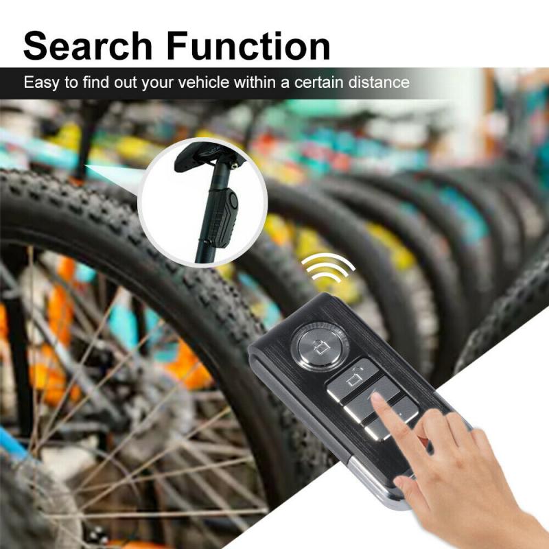 113db højt trådløs cykel anti-tyveri alarm vandtæt vibrationsalarm intelligent fjernbetjening alarm cykel tilbehør