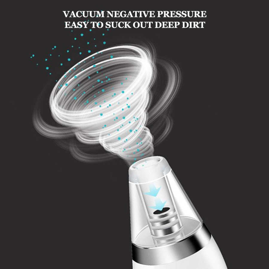 Blackhead Vacuum Blackhead Removal Streamline Shape Body Household Portable Electric Pore Cleaner Face Pore Suction Cleaner