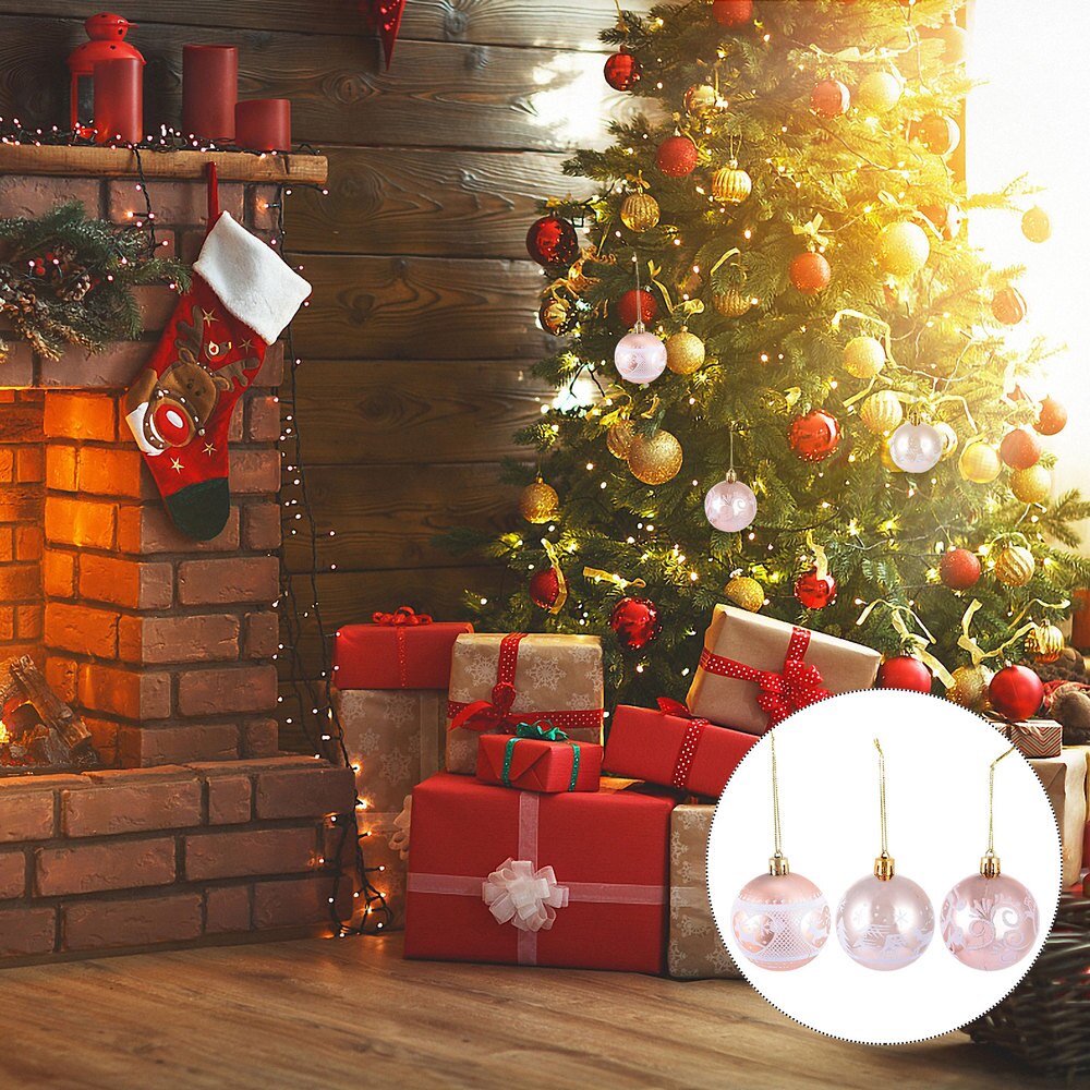 Pcs Delicate Pendants Adornments Xmas Adorable Christmas Balls