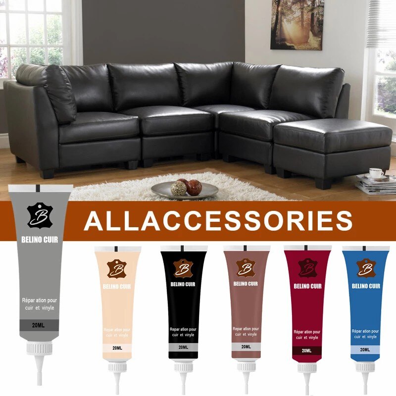 20ml Leather Repair Gel Repair Car Seat Home Leather Complementary Repair Refurbishing Cream Paste Leather Cleaner 11Colors
