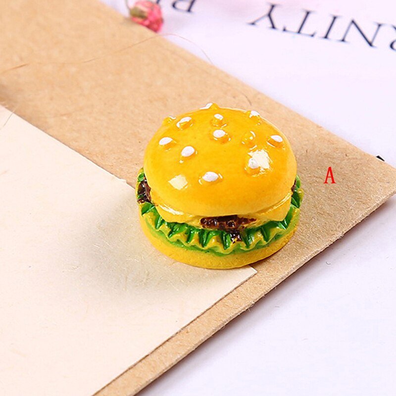 Cute Mini Play Toy Fruit Food Cake Candy Fruit Hamburg Biscuit Donuts Miniature For Dolls Accessories Kitchen Play Toys: I 01